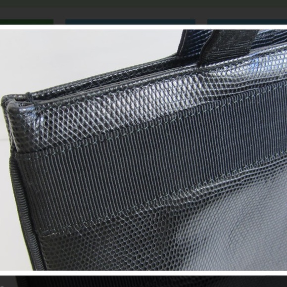 Salvatore Ferragamo Lizard Embossed Vara Shopper Bag - Picture 9 of 14